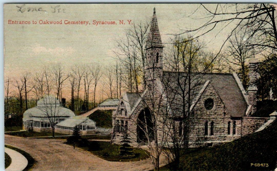 Vintage photo of Oakwood Cemetery's Silsbee Chapel