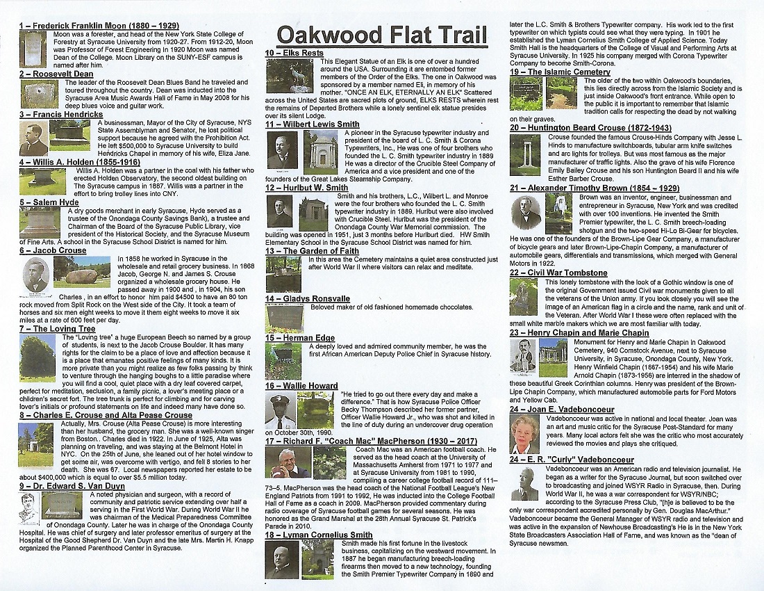 Oakwood Cemetery Flat Trail description